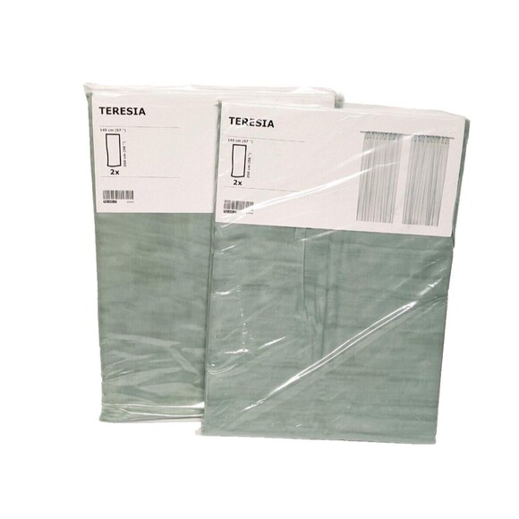 IKEA Teresia Curtain Panels Sheer Light Weight 2 Packs - 2 Panels Each 98" x 57" - Picture 1 of 7